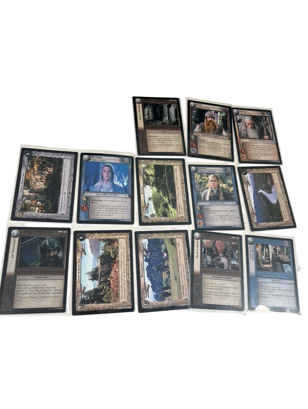 Lord Of The Rings LOTR Trading Card Game TCG Lot of 13 Cards